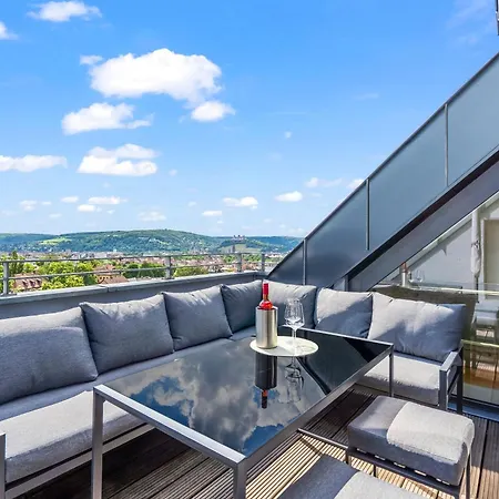 Apartment Dnd Design Loft I 170qm I Parken I Balkon I Workstation I Netflix I Kaffee I Waschmaschine I Trockner I Xbox I Ausblick