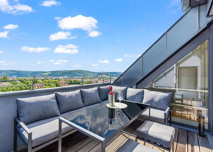 Apartment Dnd Design Loft I 170qm I Parken I Balkon I Workstation I Netflix I Kaffee I Waschmaschine I Trockner I Xbox I Ausblick