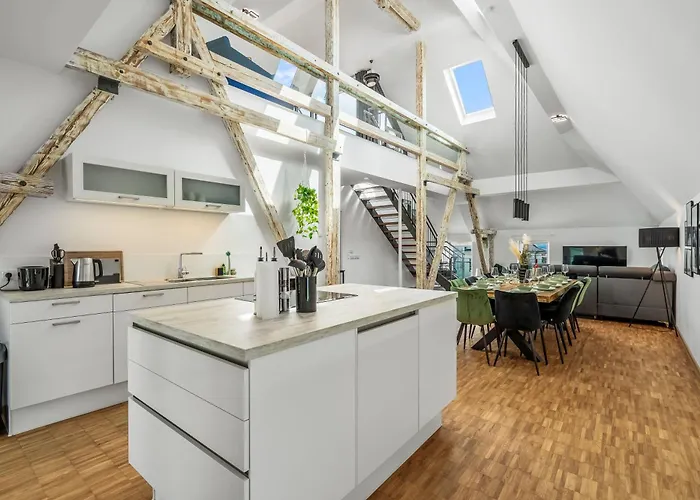 Dnd Design Loft I 170qm I Parken I Balkon I Workstation I Netflix I Kaffee I Waschmaschine I Trockner I Xbox I Ausblick *
