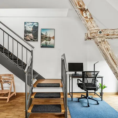 아파트 Dnd Design Loft I 170qm I Parken I Balkon I Workstation I Netflix I Kaffee I Waschmaschine I Trockner I Xbox I Ausblick 뷔르츠부르크