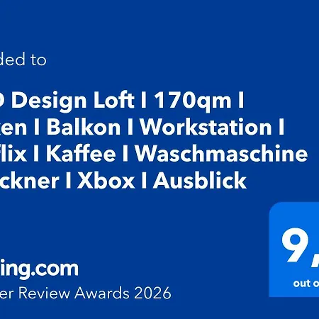 Apartamento Dnd Design Loft I 170qm I Parken I Balkon I Workstation I Netflix I Kaffee I Waschmaschine I Trockner I Xbox I Ausblick Wurtzburgo